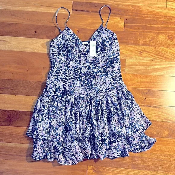 dropped waist ruffle mini dress Cha-Cha Ruffle Mini Dress main image 1